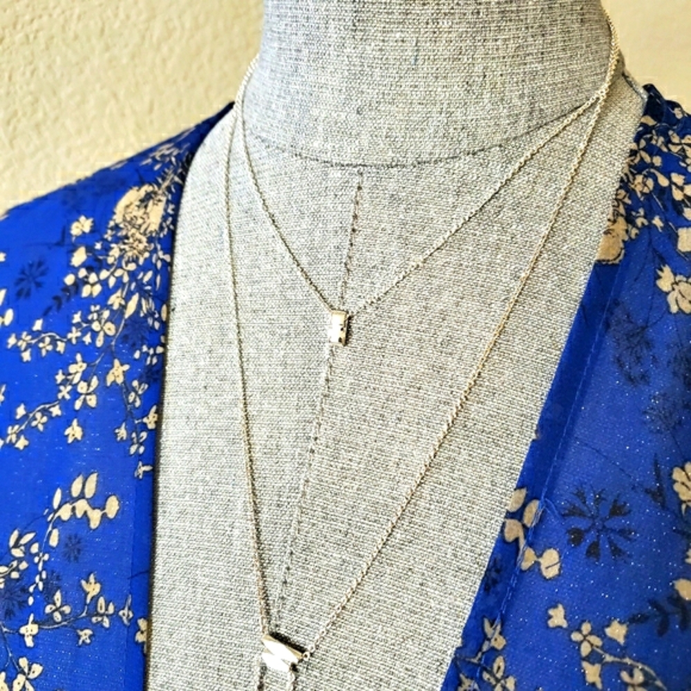 Sterling Silver Lariat / Rope Necklace